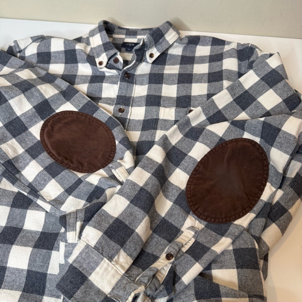 J.Crew Long Sleeve Men's Button Down Shirt With Sleeve Patches XXL - Picture 9 of 9